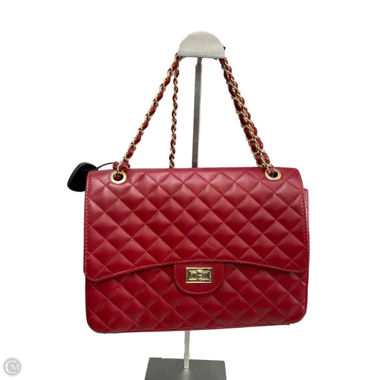 Handbag Leather By Cmc, Size: Large