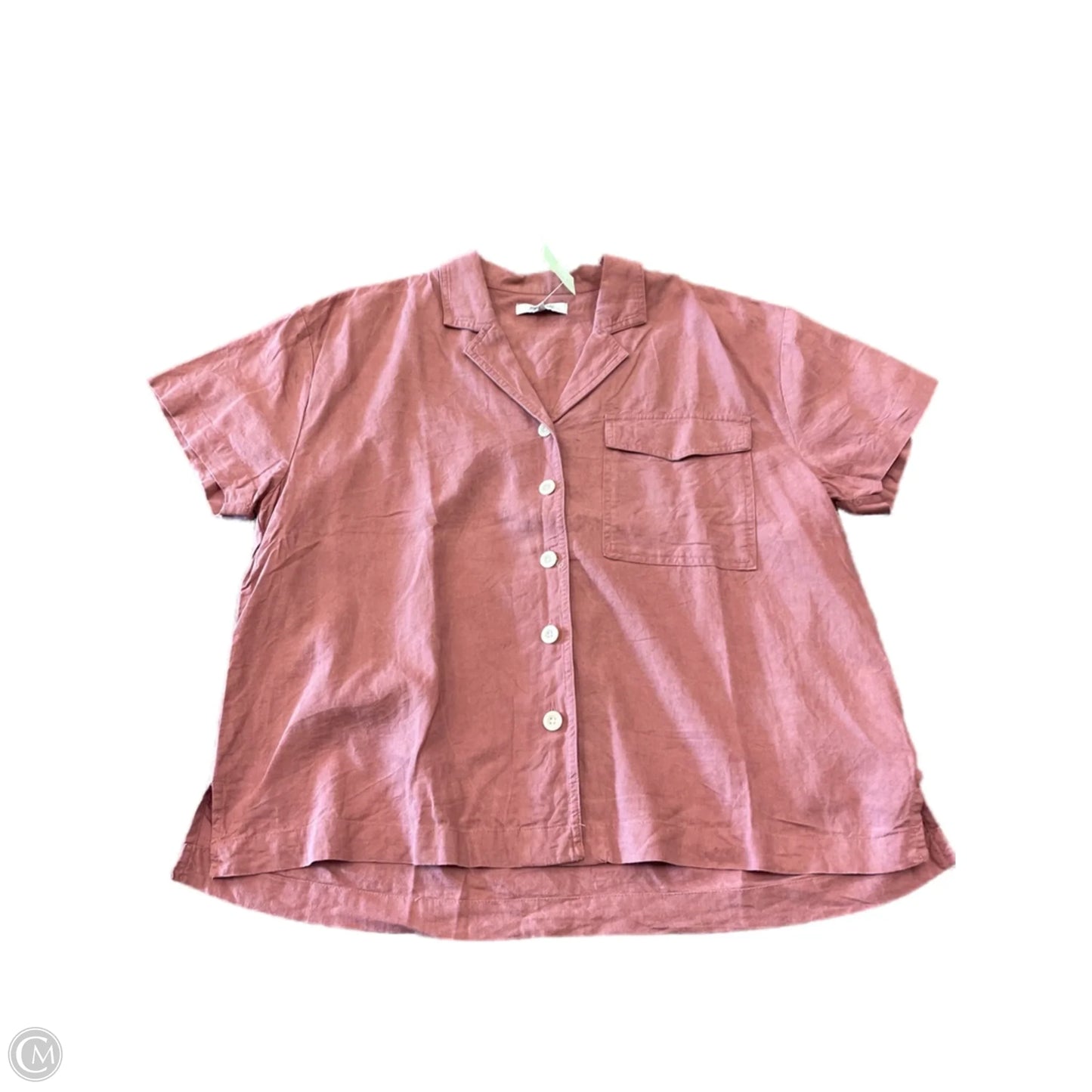 Top Short Sleeve By Madewell In Red, Size: S
