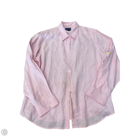 Top Long Sleeve By Chaps In Pink, Size: Xl