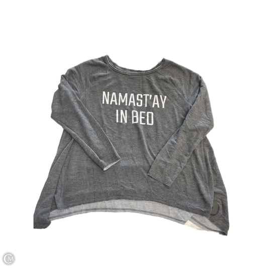 Top Long Sleeve By Grayson Threads In Grey, Size: Xl