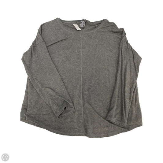 Top Long Sleeve By Premise In Grey, Size: Xxl