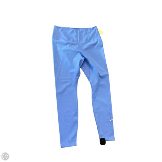 Athletic Leggings By Nike Apparel In Blue, Size: L