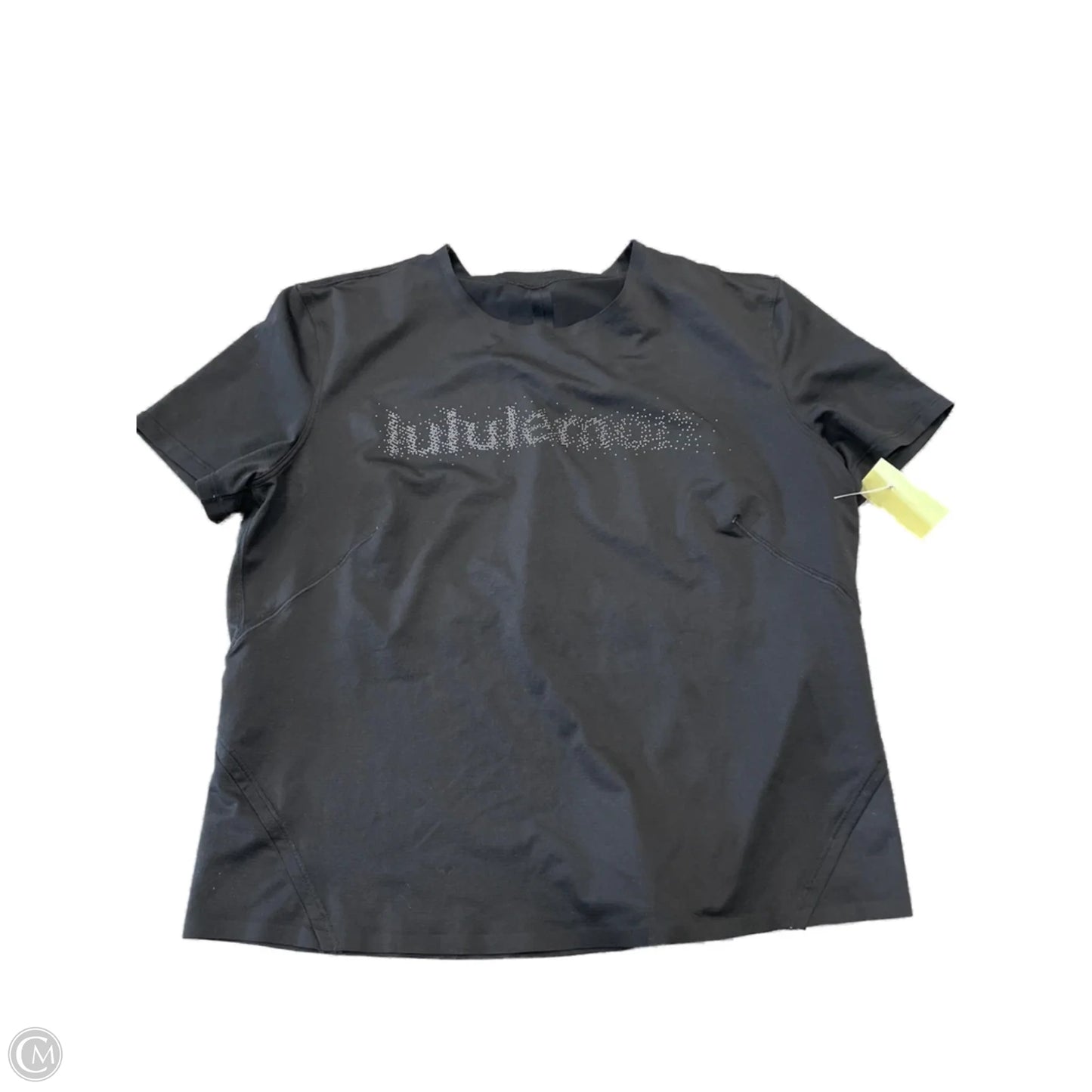 Top Short Sleeve By Lululemon In Black, Size: S