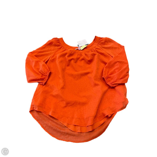 Blouse Long Sleeve By Lc Lauren Conrad In Orange, Size: S