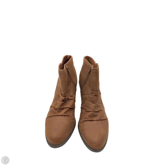 Boots Ankle Heels By Arizona In Brown, Size: 11