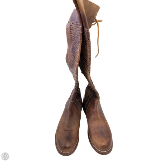 Boots Leather By Bed Stu In Brown, Size: 7