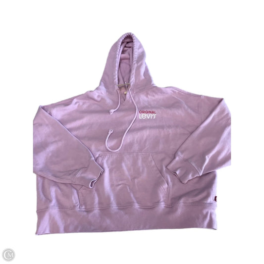 Sweatshirt Hoodie By Levis In Pink, Size: Xl