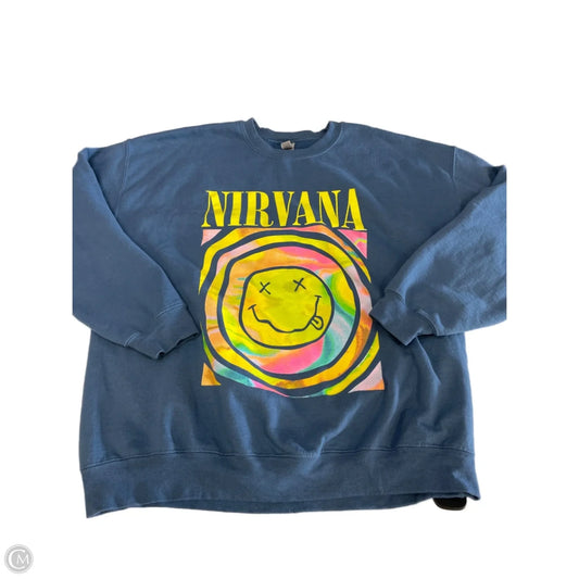 Sweatshirt Crewneck By Gildan In Blue, Size: Xl