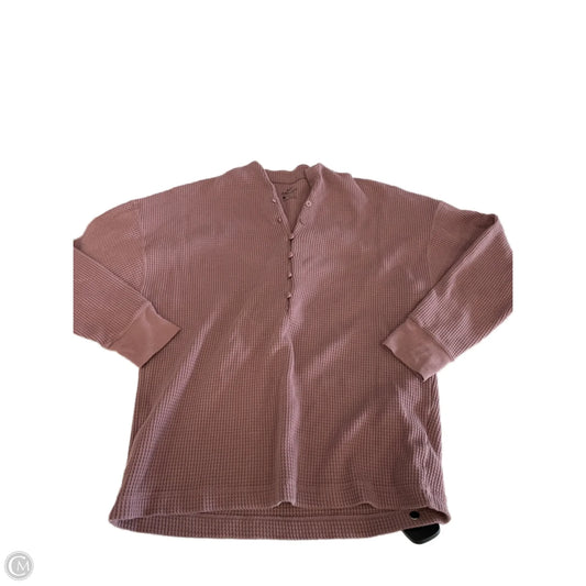 Top Long Sleeve By Nike In Mauve, Size: S