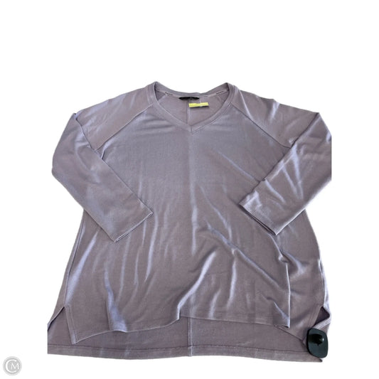 Top Long Sleeve Basic By Banana Republic In Purple, Size: L