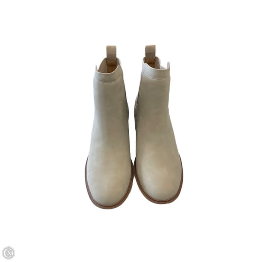 Boots Ankle Heels By Soda In Tan, Size: 8.5