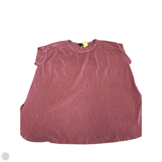 Top Short Sleeve By Cha Cha Vente In Pink, Size: 1x
