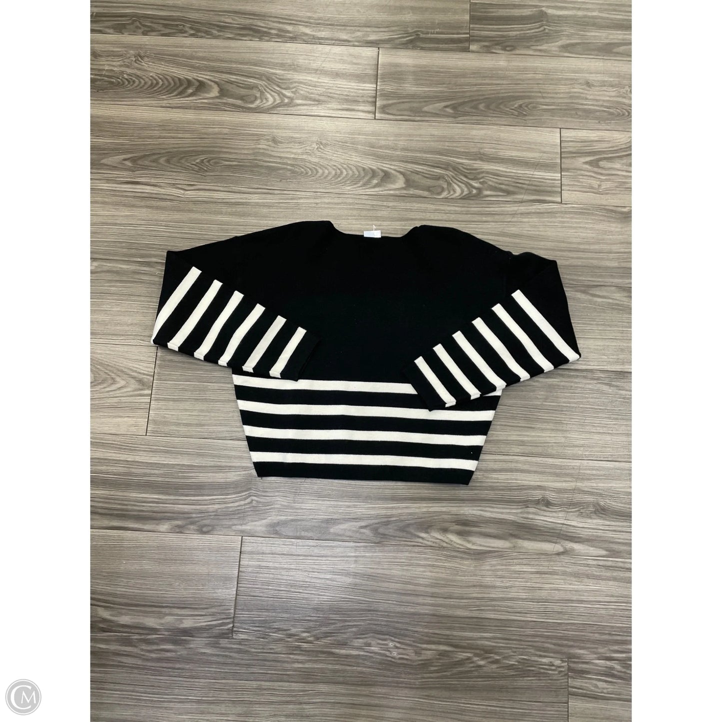 Sweater By Zenana In Striped Pattern, Size: M