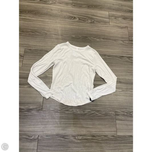 Top Long Sleeve By Old Navy In White, Size: L