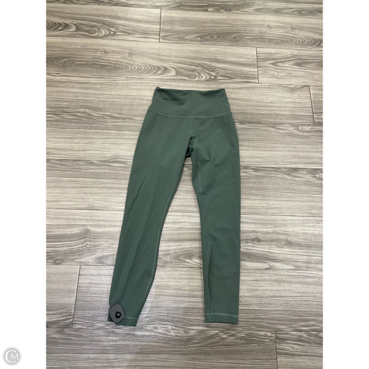Athletic Leggings By Lululemon In Green, Size: S