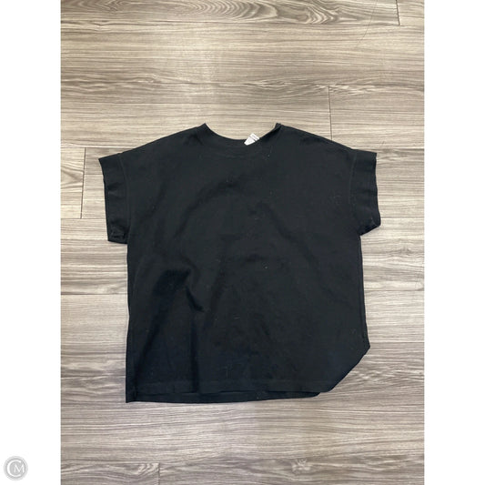 Top Short Sleeve By Uniqlo In Black, Size: Xl