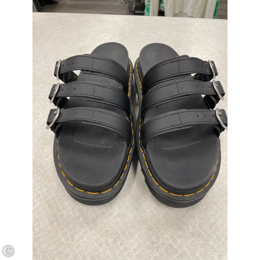 Sandals Flats By Dr Martens In Black, Size: 10