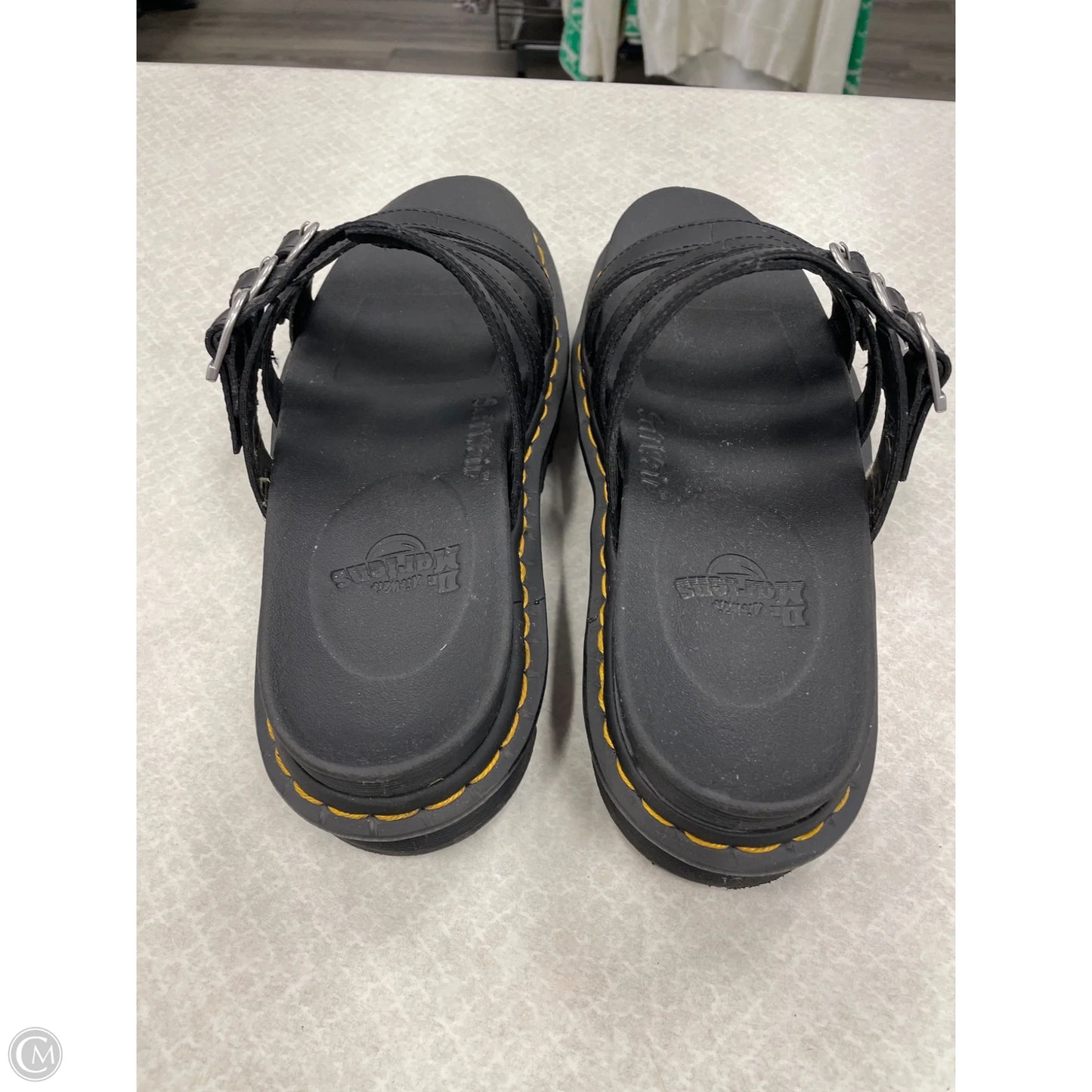 Sandals Flats By Dr Martens In Black, Size: 10