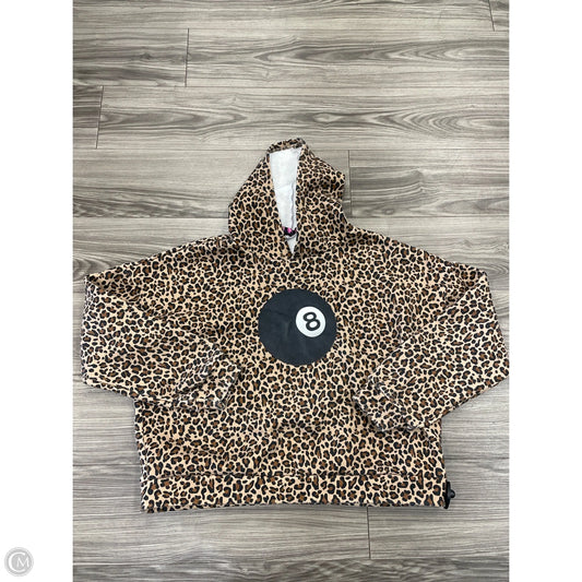Sweatshirt Hoodie By Edikted In Animal Print, Size: M