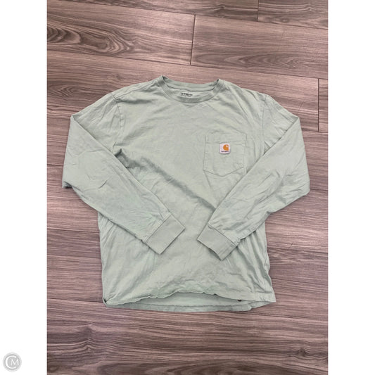 Top Long Sleeve By Carhartt In Green, Size: L