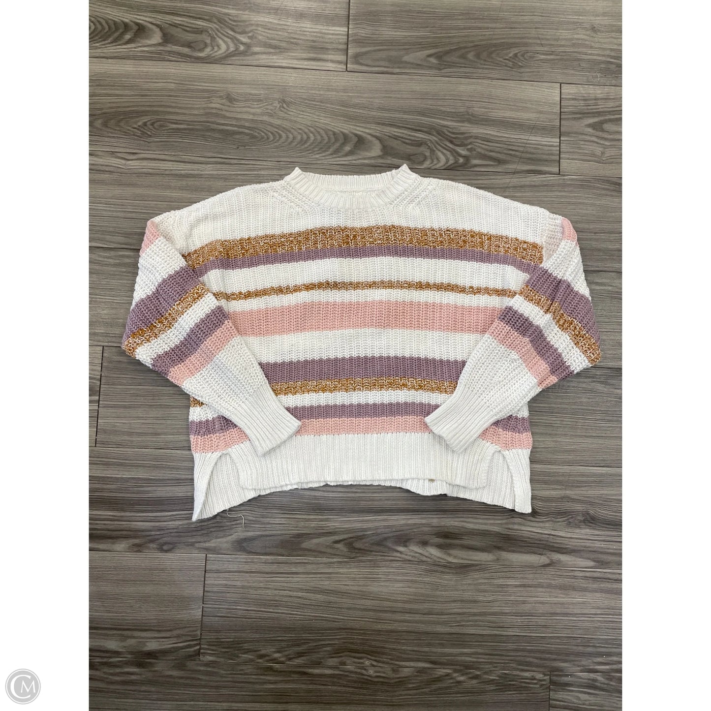 Sweater By Aeropostale In Striped Pattern, Size: S