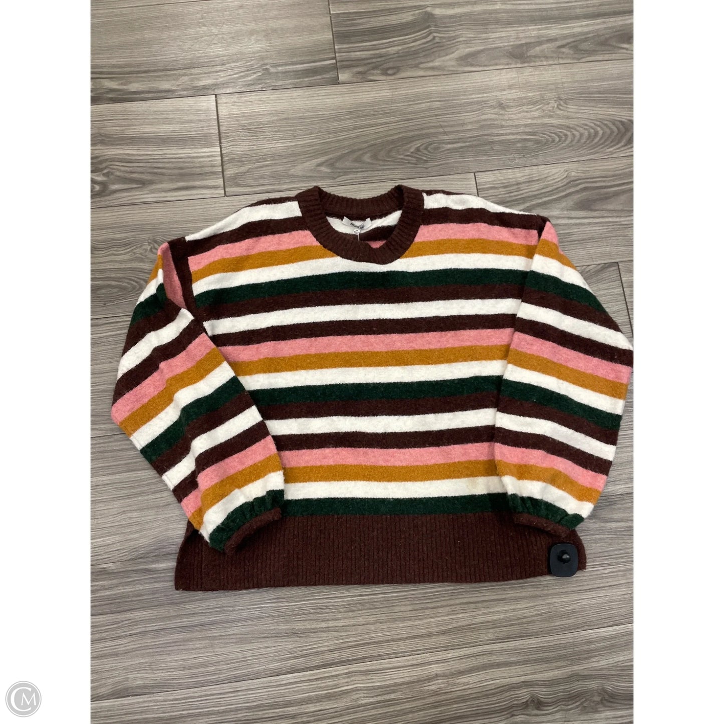 Sweater By Madewell In Striped Pattern, Size: M