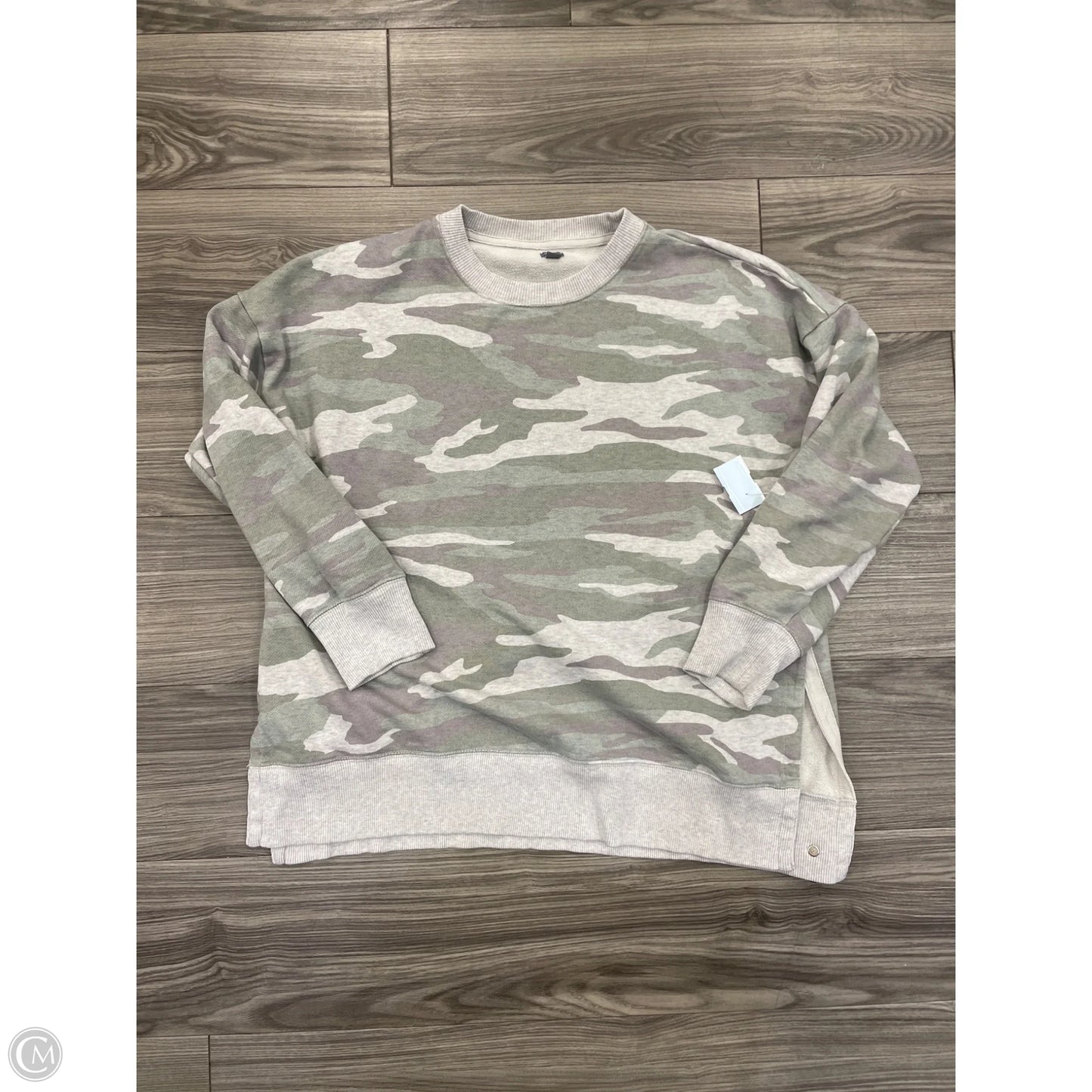 Sweatshirt Crewneck By Aerie In Camouflage Print, Size: L