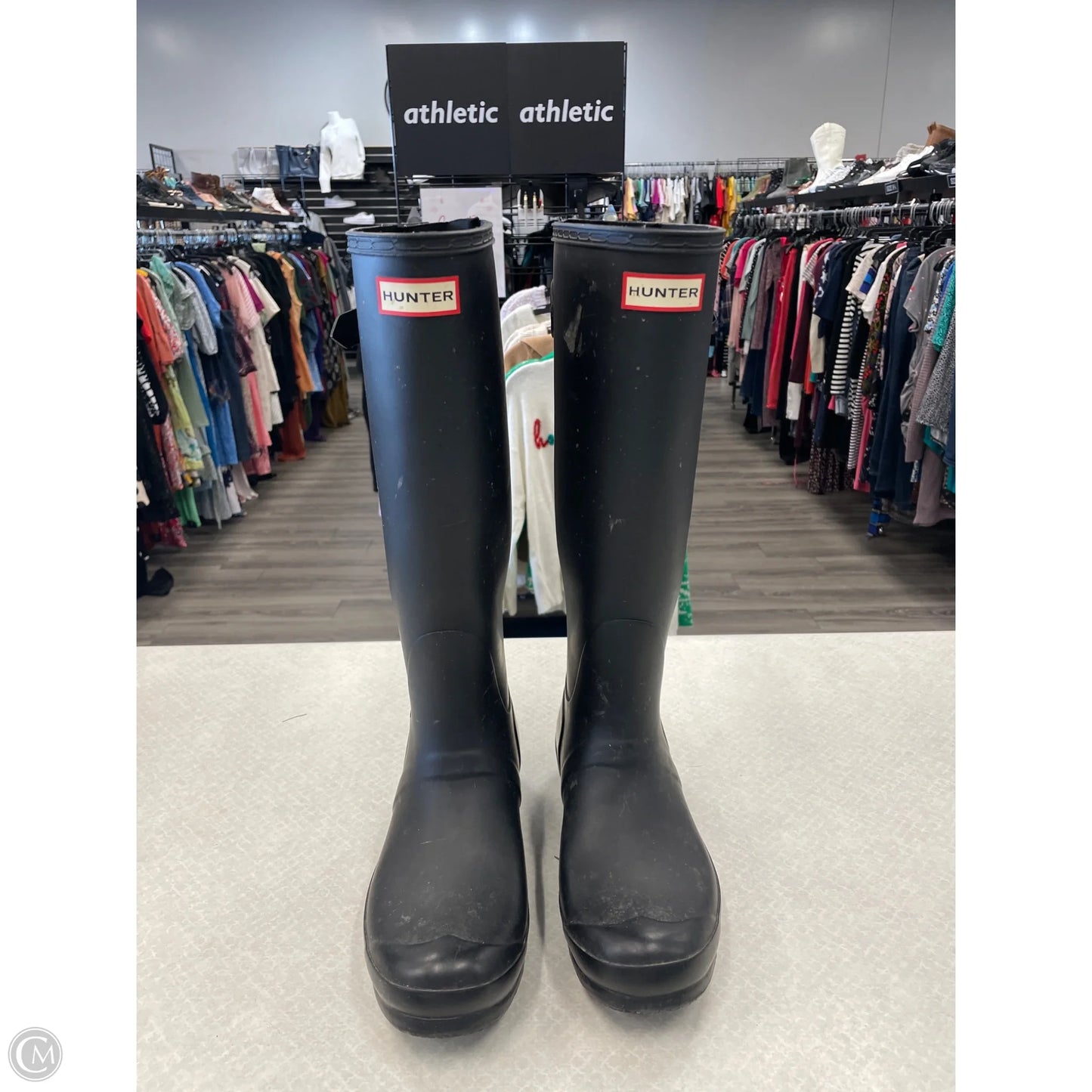 Boots Rain By Hunter In Black, Size: 9