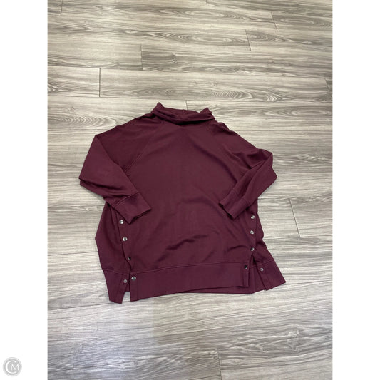 Sweatshirt Collar By Maurices In Maroon, Size: 2x
