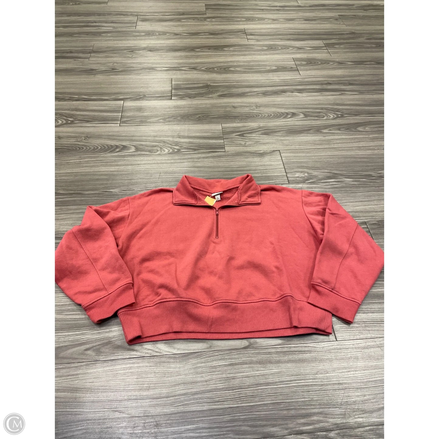 Sweatshirt Collar By A New Day In Red, Size: L