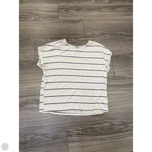 Top Short Sleeve By Green Envelope In Striped Pattern, Size: M