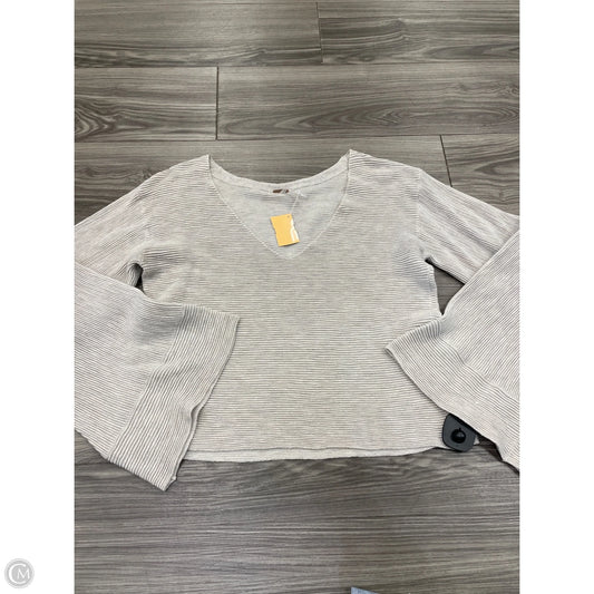 Top Long Sleeve By Free People In Beige, Size: L