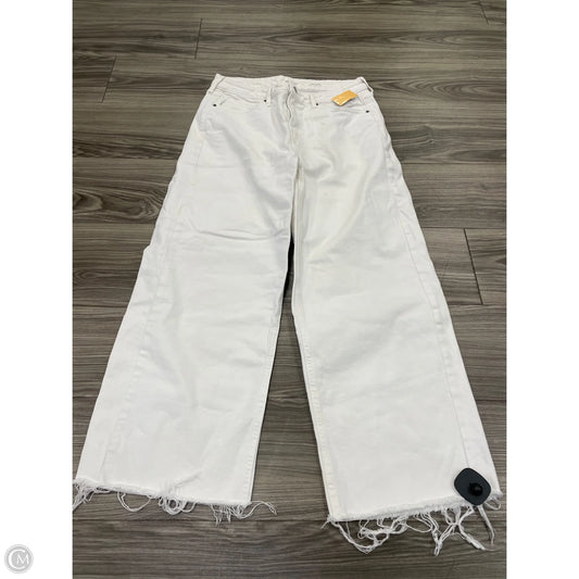 Jeans Wide Leg By Old Navy In White, Size: 10