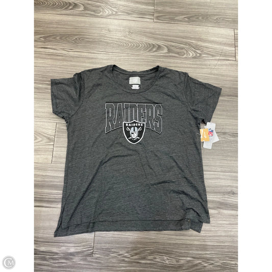 Top Short Sleeve By Cmc In Grey, Size: 2x