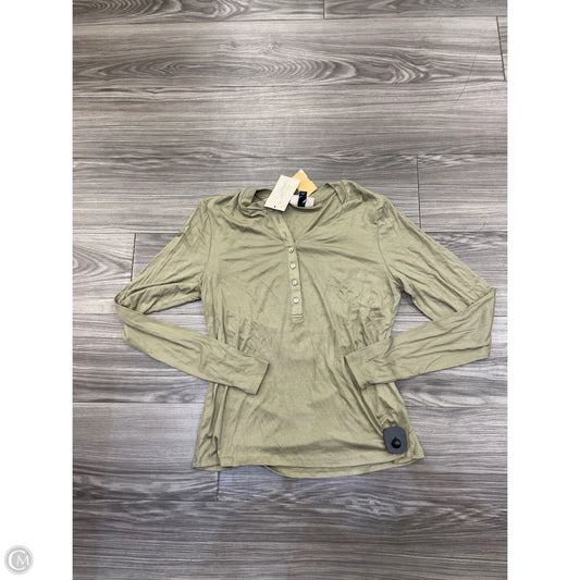 Top Long Sleeve By Universal Thread In Green, Size: L