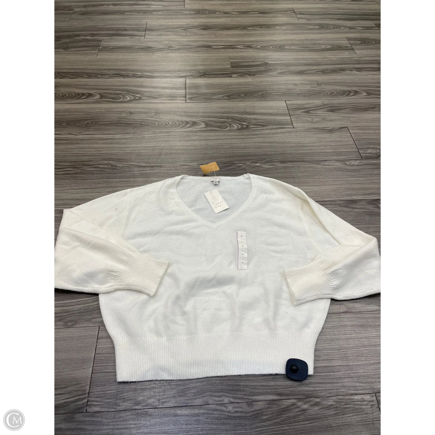 Sweater By A New Day In Cream, Size: Xl