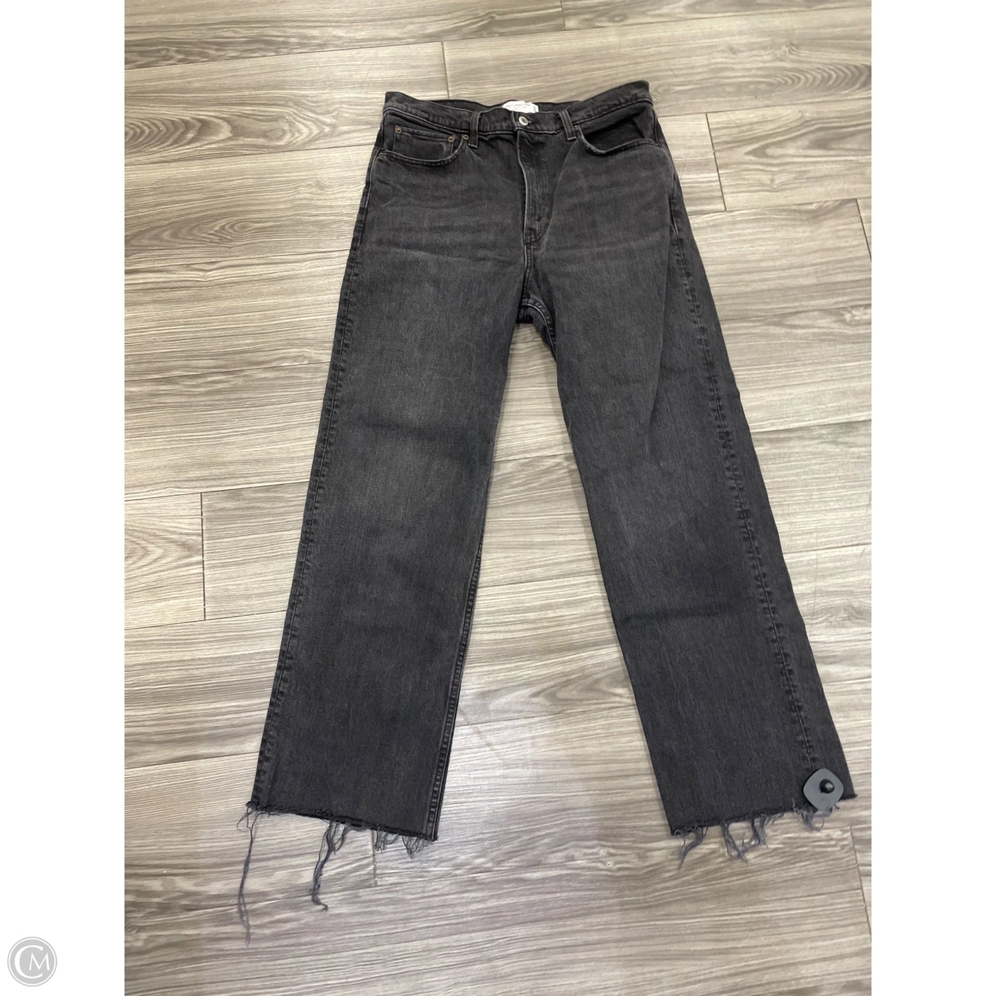 Jeans Wide Leg By Abercrombie And Fitch In Black, Size: 12