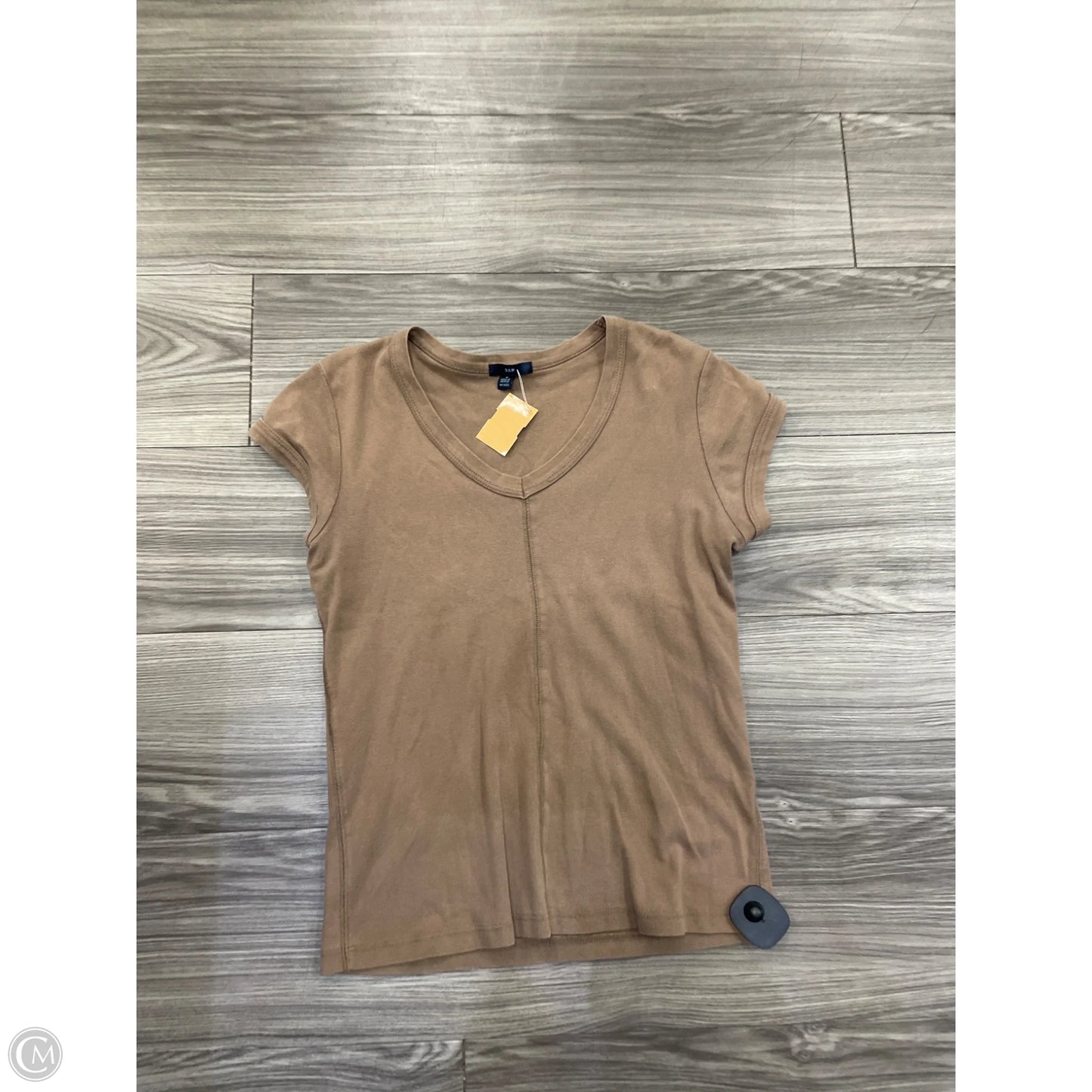 Top Short Sleeve By Gap In Brown, Size: M