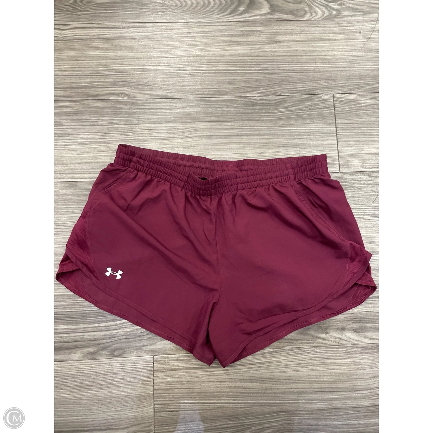 Athletic Shorts By Under Armour In Maroon, Size: Xl