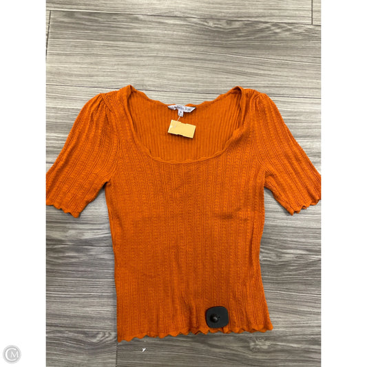 Top Short Sleeve By Ophelia Roe In Orange, Size: M