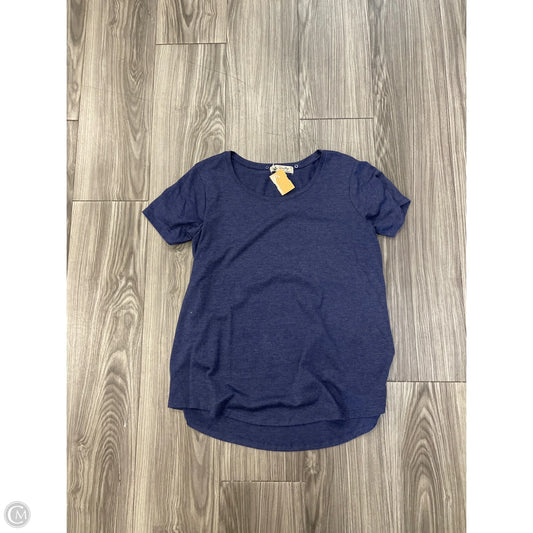 Top Short Sleeve By Unity In Navy, Size: S