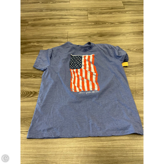 Top Short Sleeve By Cmc In Blue, Size: Xxl