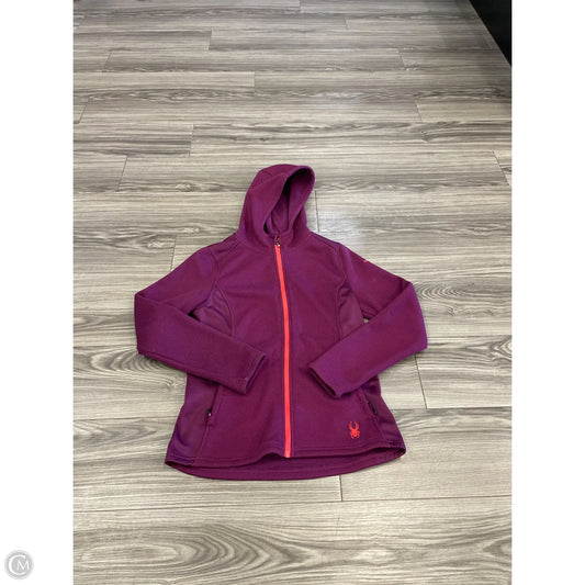 Jacket Fleece By Spyder In Purple, Size: M