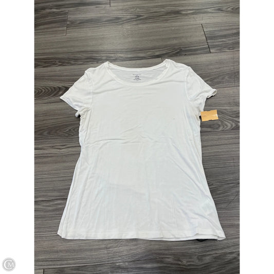 Top Short Sleeve By George In White, Size: L