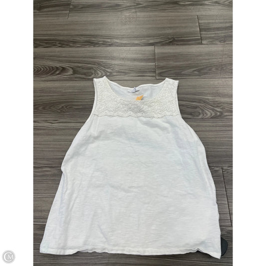 Tank Top By Charter Club In White, Size: Xl
