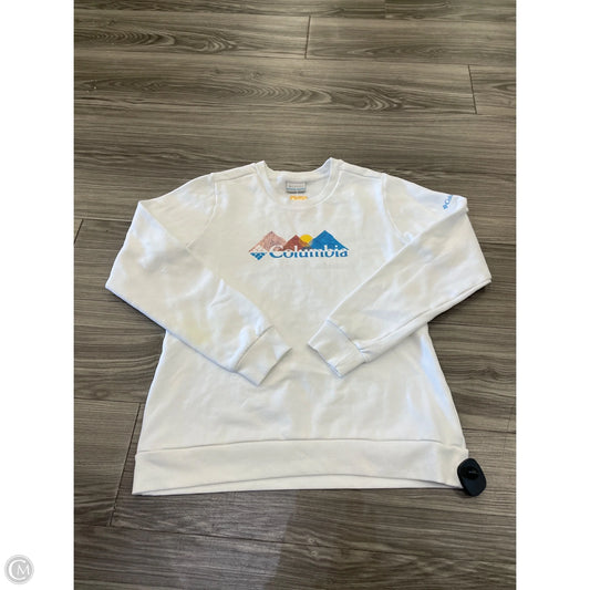 Sweatshirt Crewneck By Columbia In White, Size: M