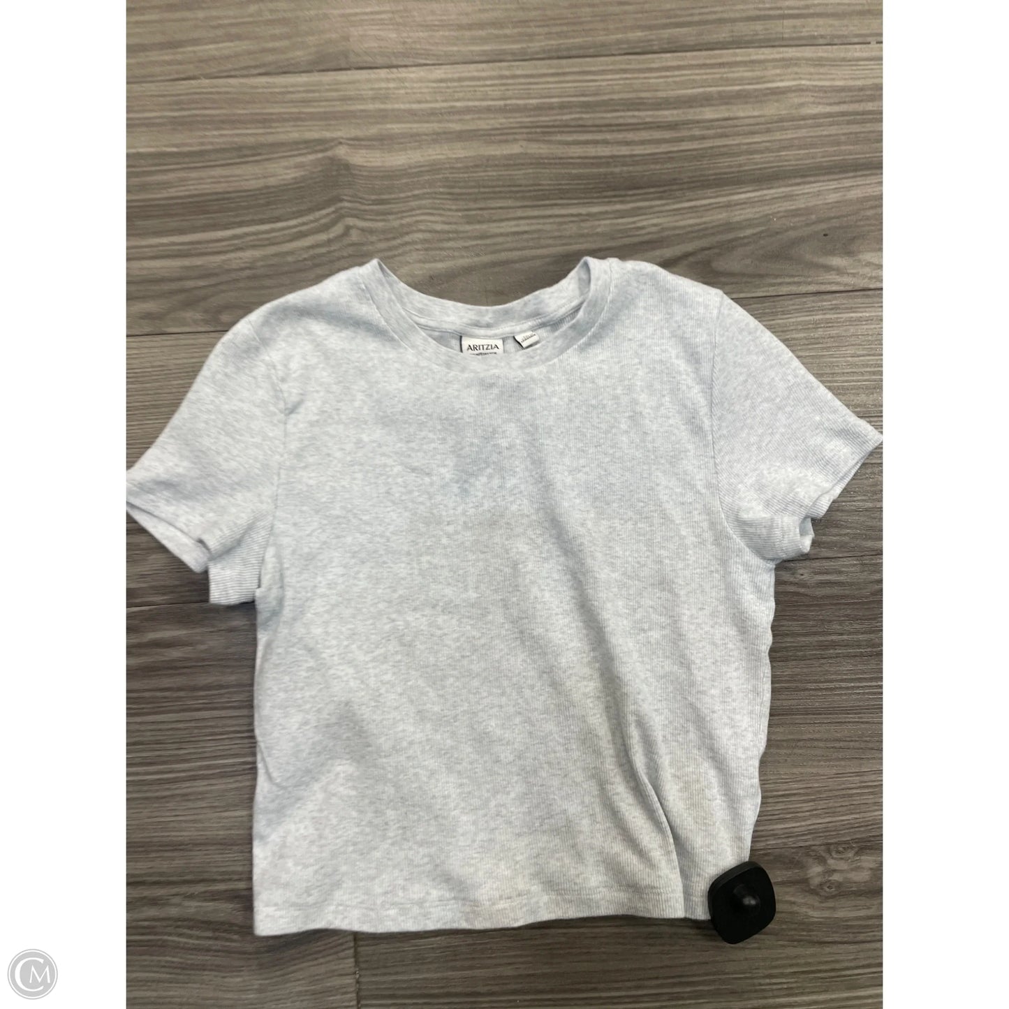 Top Short Sleeve By Aritzia In Grey, Size: M