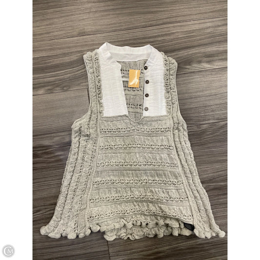 Tank Top By Anthropologie In Cream, Size: M