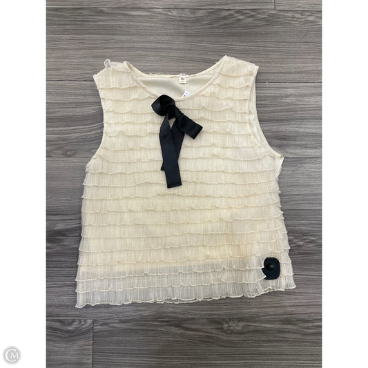 Tank Top By Clothes Mentor In Cream, Size: M