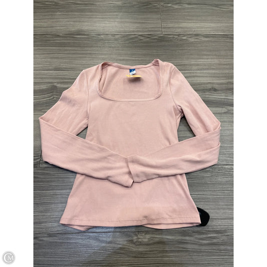 Top Long Sleeve By Old Navy In Pink, Size: S